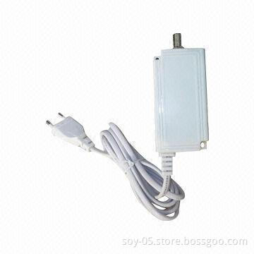 AC/DC Desktop Adapter with RoHS, REACH and More, White Color